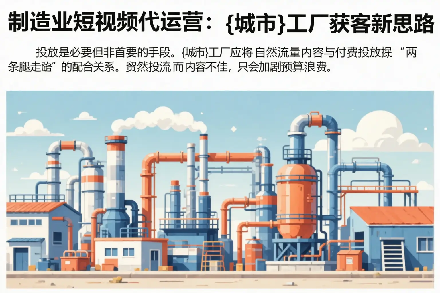 制造业短视频代运营:临泽工厂获客新思路